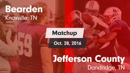 Matchup: Bearden vs. Jefferson County  2016