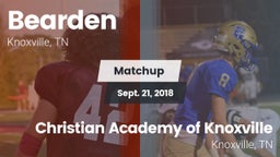 Matchup: Bearden vs. Christian Academy of Knoxville 2018