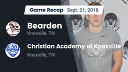Recap: Bearden  vs. Christian Academy of Knoxville 2018
