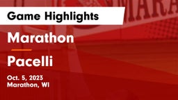 Marathon  vs Pacelli  Game Highlights - Oct. 5, 2023