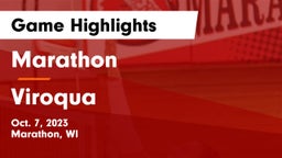 Marathon  vs Viroqua  Game Highlights - Oct. 7, 2023