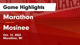 Marathon  vs Mosinee  Game Highlights - Oct. 12, 2023