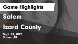 Salem  vs Izard County Game Highlights - Sept. 23, 2019