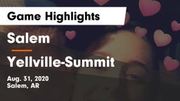 Salem  vs Yellville-Summit  Game Highlights - Aug. 31, 2020