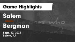 Salem  vs Bergman   Game Highlights - Sept. 12, 2023