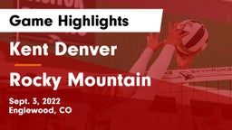 Kent Denver  vs Rocky Mountain  Game Highlights - Sept. 3, 2022