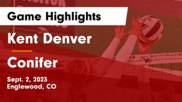 Kent Denver  vs Conifer  Game Highlights - Sept. 2, 2023