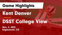 Kent Denver  vs DSST College View Game Highlights - Nov. 3, 2023