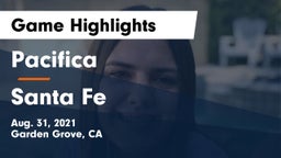 Pacifica  vs Santa Fe  Game Highlights - Aug. 31, 2021