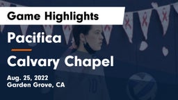 Pacifica  vs Calvary Chapel  Game Highlights - Aug. 25, 2022