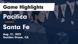 Pacifica  vs Santa Fe  Game Highlights - Aug. 31, 2022