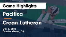 Pacifica  vs Crean Lutheran  Game Highlights - Oct. 3, 2023