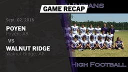 Recap: Poyen  vs. Walnut Ridge  2016