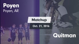 Matchup: Poyen  vs. Quitman 2016