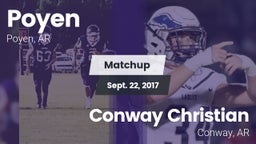 Matchup: Poyen  vs. Conway Christian  2017