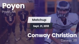 Matchup: Poyen  vs. Conway Christian  2018