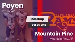 Matchup: Poyen  vs. Mountain Pine  2018