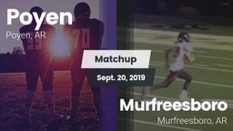 Matchup: Poyen  vs. Murfreesboro  2019