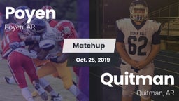 Matchup: Poyen  vs. Quitman  2019