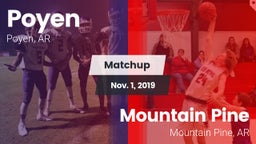 Matchup: Poyen  vs. Mountain Pine  2019