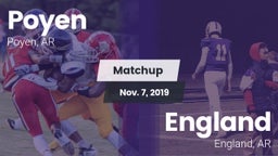 Matchup: Poyen  vs. England  2019