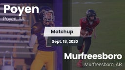 Matchup: Poyen  vs. Murfreesboro  2020