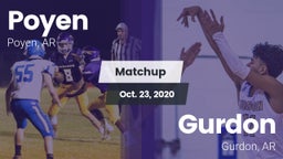 Matchup: Poyen  vs. Gurdon  2020