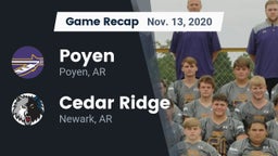Recap: Poyen  vs. Cedar Ridge  2020