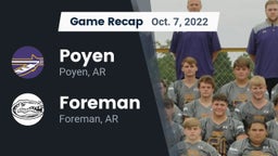 Recap: Poyen  vs. Foreman  2022