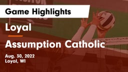 Loyal  vs Assumption Catholic  Game Highlights - Aug. 30, 2022