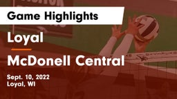 Loyal  vs McDonell Central Game Highlights - Sept. 10, 2022