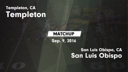 Matchup: Templeton vs. San Luis Obispo  2016