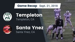 Recap: Templeton  vs. Santa Ynez  2018