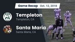 Recap: Templeton  vs. Santa Maria  2018