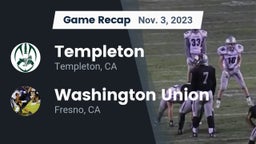 Recap: Templeton  vs. Washington Union  2023