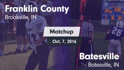 Matchup: Franklin County vs. Batesville  2016
