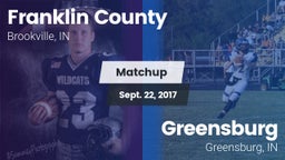 Matchup: Franklin County vs. Greensburg  2017