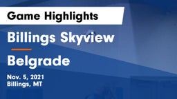 Billings Skyview  vs Belgrade  Game Highlights - Nov. 5, 2021