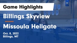 Billings Skyview  vs Missoula Hellgate  Game Highlights - Oct. 8, 2022