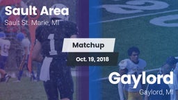 Matchup: Sault Area vs. Gaylord  2018