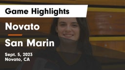 Novato  vs San Marin  Game Highlights - Sept. 5, 2023
