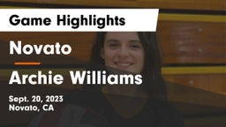 Novato  vs Archie Williams  Game Highlights - Sept. 20, 2023