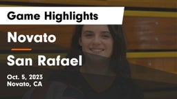 Novato  vs San Rafael  Game Highlights - Oct. 5, 2023