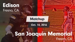 Matchup: Edison vs. San Joaquin Memorial  2016
