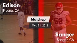 Matchup: Edison vs. Sanger  2016