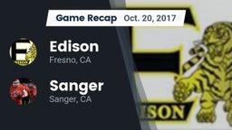 Recap: Edison  vs. Sanger  2017