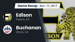 Recap: Edison  vs. Buchanan  2017