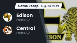 Recap: Edison  vs. Central  2019