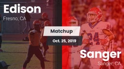 Matchup: Edison vs. Sanger  2019