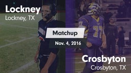 Matchup: Lockney vs. Crosbyton  2016